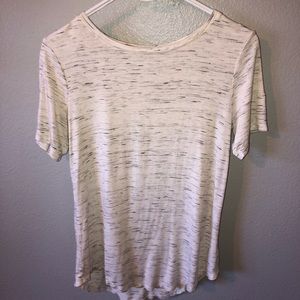 Old Navy Luxe Grey/White Tee